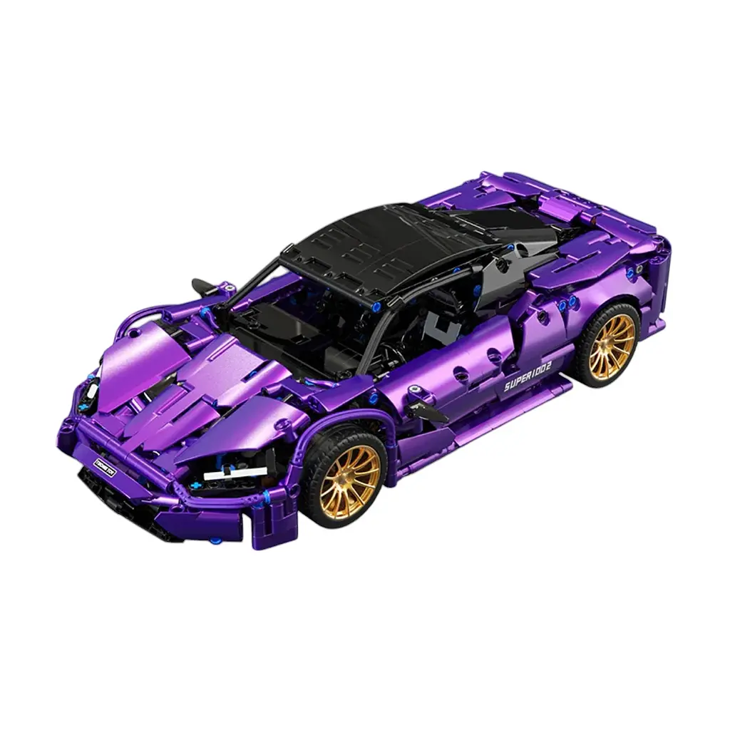 Конструктор Ramiz "Спортивный автомобиль" фиолетовый 1273 шт. деталей 1002 - фото 5