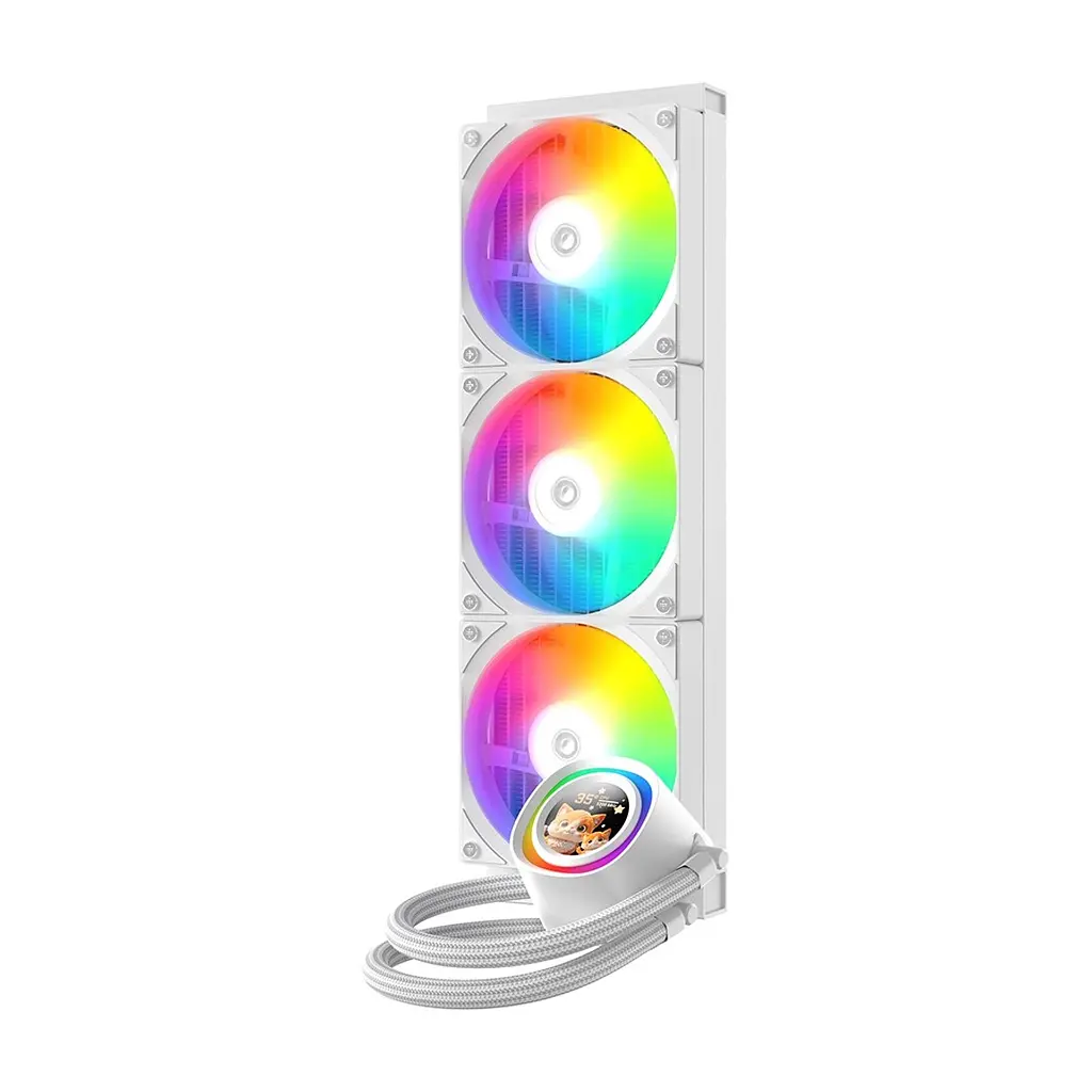 Система рідинного охолодження ID-Cooling FX360 LCD WHITE - фото 3