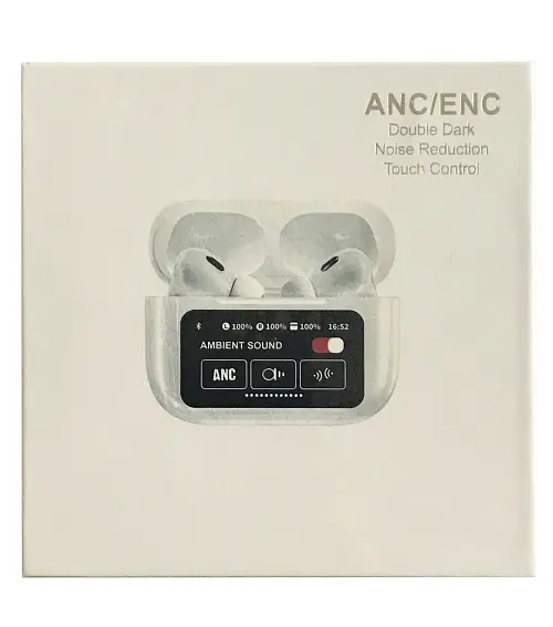 Наушники GRAND Блютуз AirPods A9 Pro Touch Screen ANC/ENC Белые - фото 3