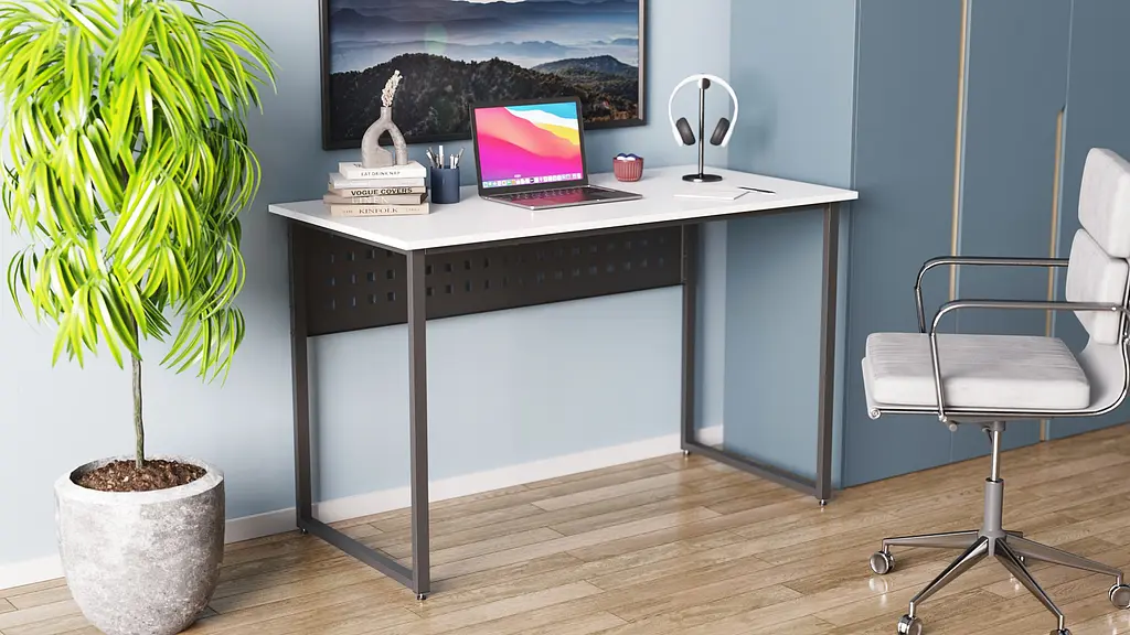 Компьютерный стол Ferrum-decor Майк 75x120x60 черный ДСП Белый 16мм (FRD-103857) - фото 4