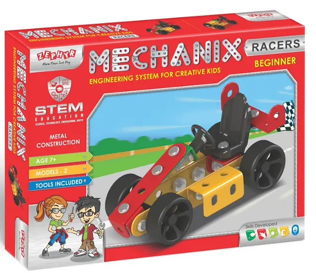 Конструктор Zephyr Mechanic Racers металевий розвивальний 2 моделі  - фото 5