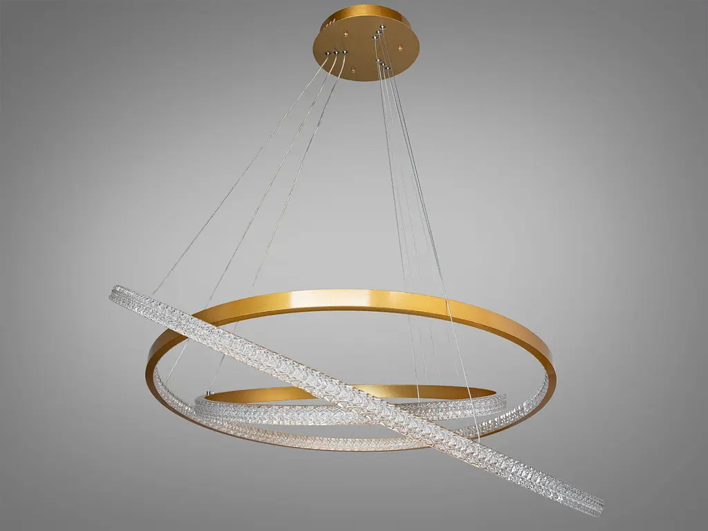 Современная светодиодная люстра с диммером, 165W - фото 4