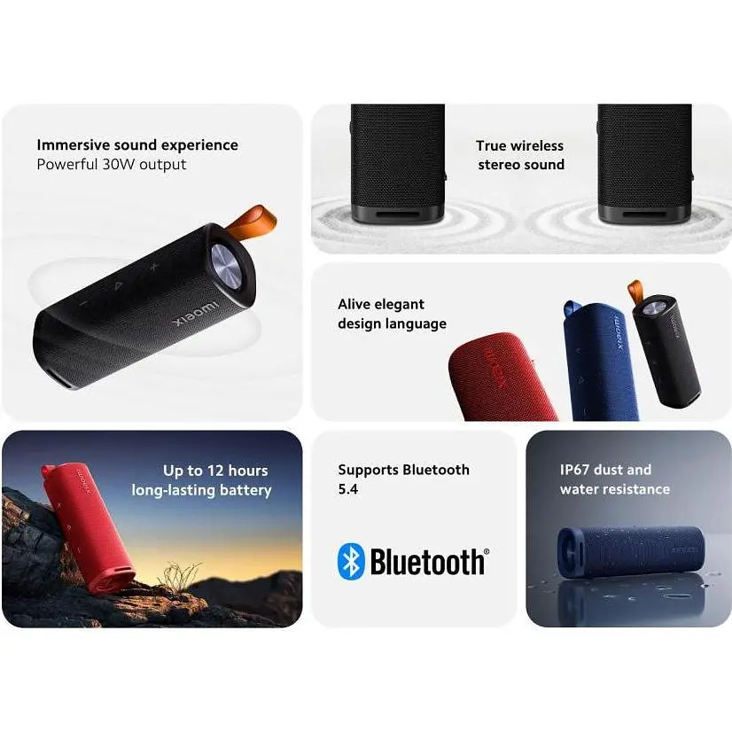 Портативна колонка Xiaomi Sound Outdoor 30W Red (QBH4263GL) - фото 5
