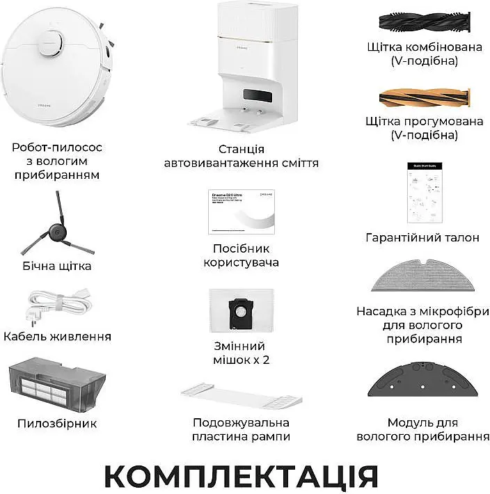 Робот-пылесос с влажной уборкой Dreame Bot D20 Pro Plus White (RLD43SD-wh) - фото 11