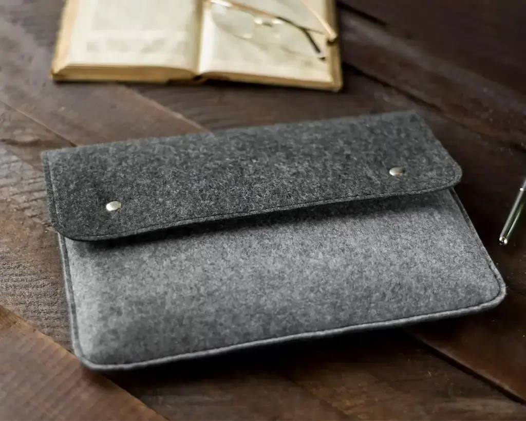 Чохол Gmakin Apple MacBook Air/Pro 15` GM05-15 Felt Case (Black/Grey) [73562] - фото 8