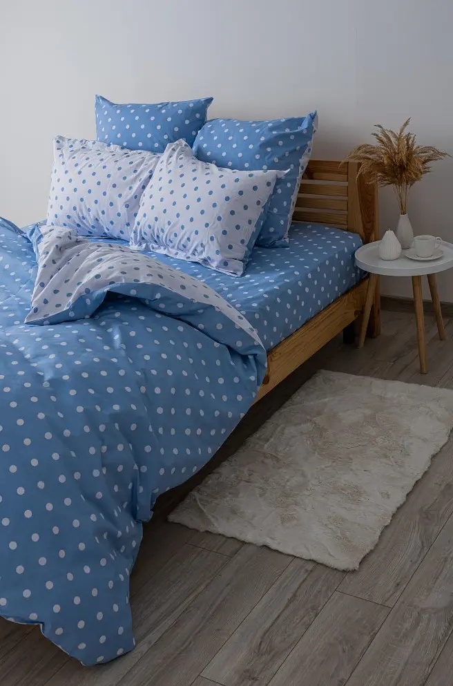 Постельное белье полуторное ТЕП Light Blue Dots ТЕП 2-00881-25066 150х215 см - фото 4