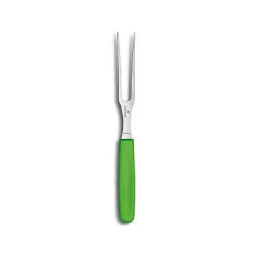 Кухонна виделка Victorinox Carving Flat 15см з зел. ручкою - фото 2