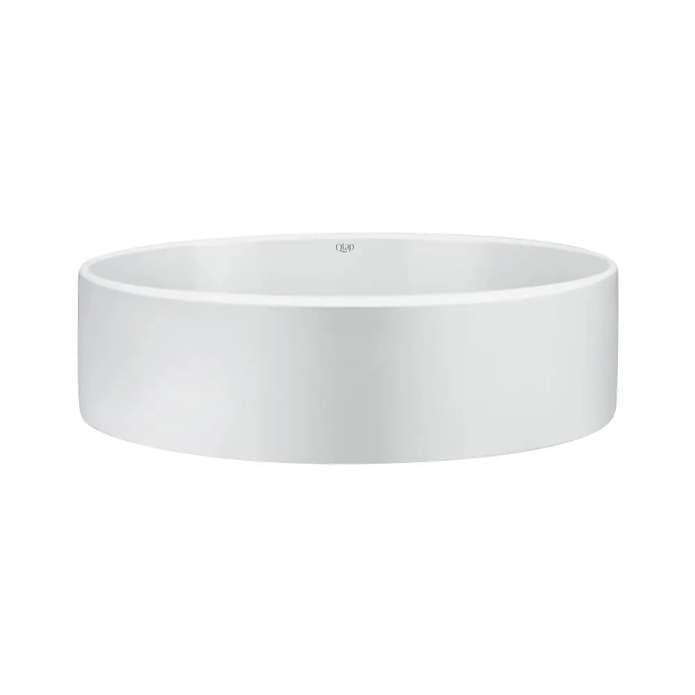 Умивальник Qtap Kolibri накладний овальний 500x360x140 мм White + донний клапан PU02, Білий - фото 3