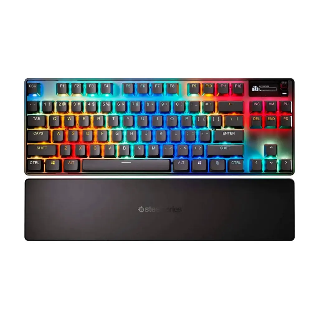 Клавіатура SteelSeries Apex Pro TKL Wireless Gen 3 UA HyperMagnetic OmniPoint 2.0 OLED UA Black (64871) - фото 3