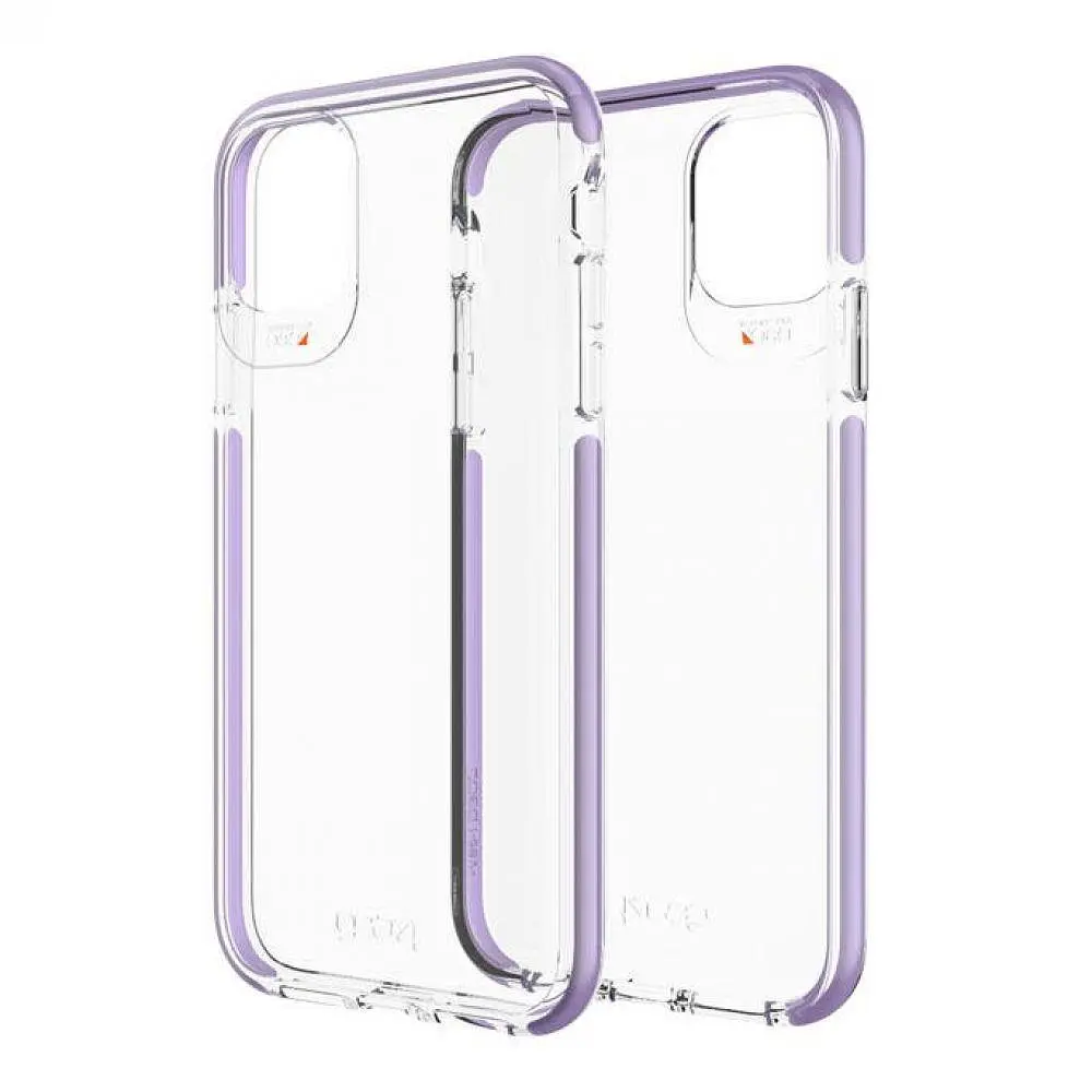 Протиударний прозорий чохол GEAR4 Piccadilly D3O з антимікробним покриттям для iPhone 11 Pro Max (6.5") Violet + Transparent - фото 5