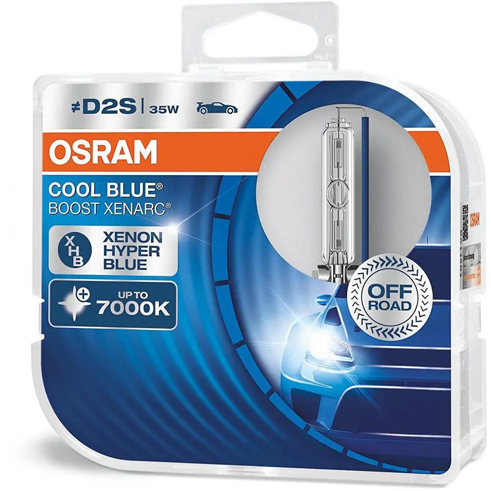 Комплект ксенонових ламп OSRAM 66240CBB-DUO COOL BLUE BOOST D2S 85V 35W P32d-2 XENARC комплект - фото 2