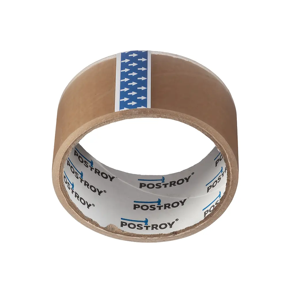 Пакувальна клейка стрічка Postroy 50 м × 45 мм (101-043) - фото 2