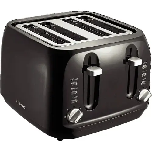Тостер Magio МG-283, Black, 1400W, 4 відділення, 4 тости, 7 режимів підсмажування - фото 2