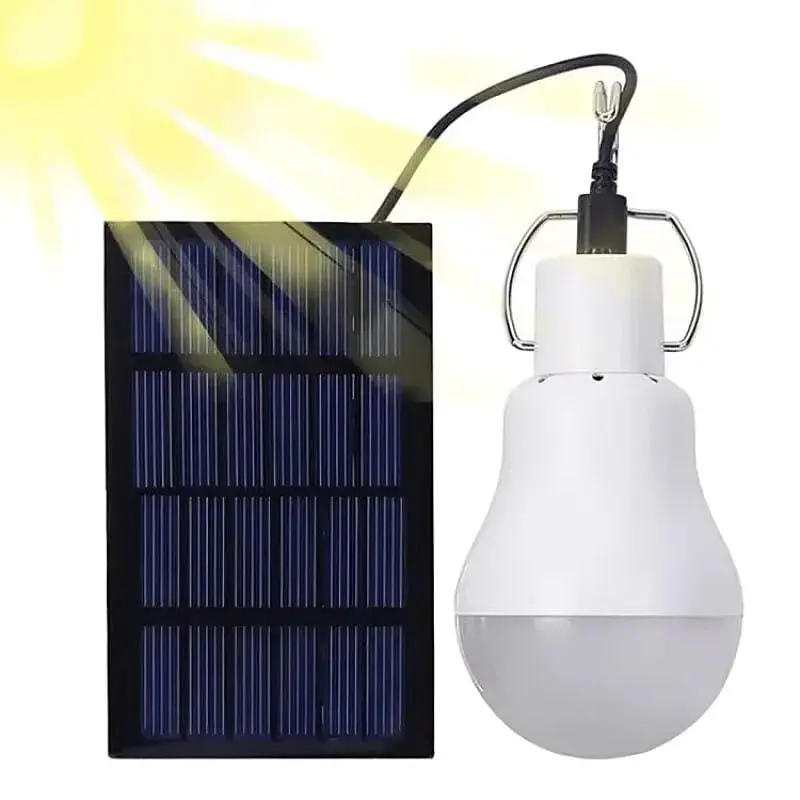 Фонарь аккумуляторная лампа CcLamp CL502 LED солнечная панель 2 режимы работы - фото 3