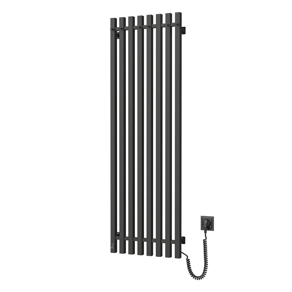 Электрический полотенцесушитель Navin Levante 450x1400 Sensor правая, черный муар 10-012033-4860, Черный матовый, Правое, Электронный - фото 3