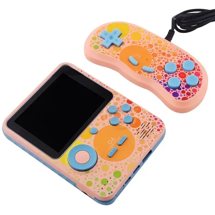 Ігрова консоль G6 портативна 3.5 дюйма 6000mAh pink - фото 9