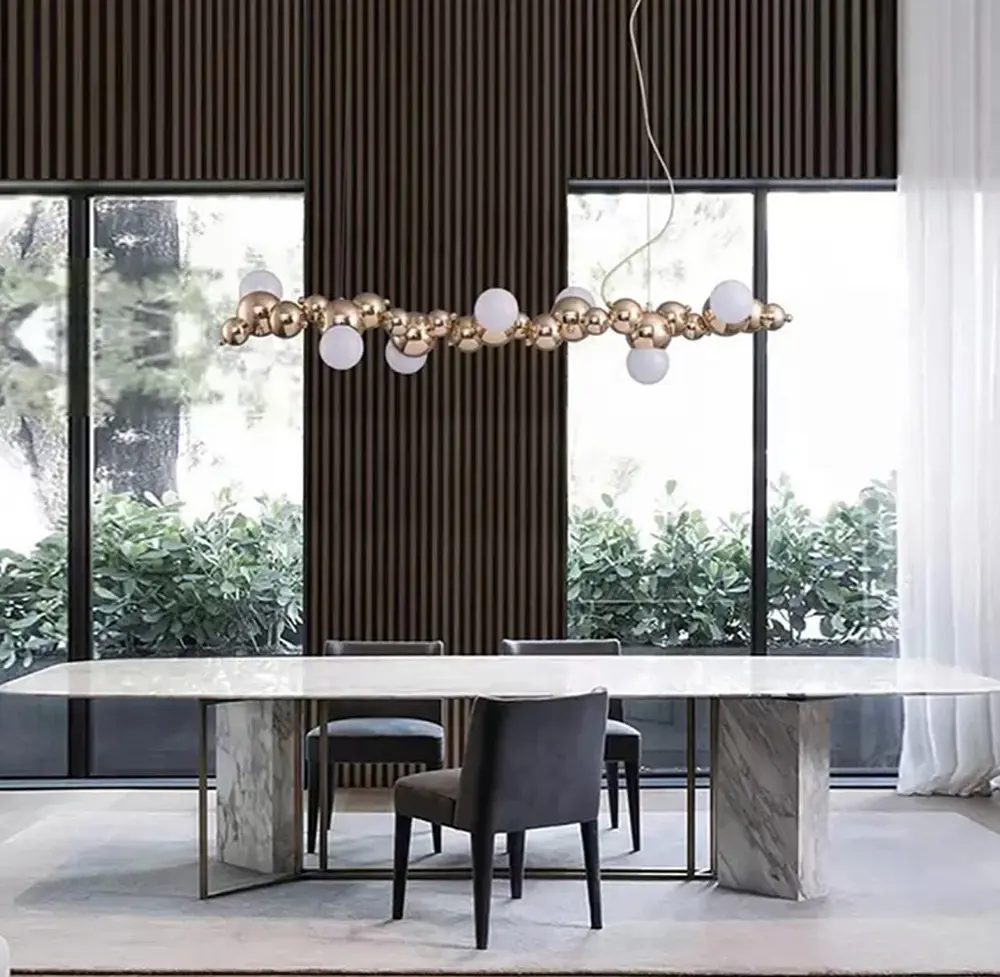 Bubble в золотом каркасе Line.F Длина 100 см - фото 7