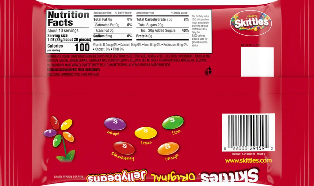 Драже Skittles Jelly Beans Original Flavors 283.5г - фото 4