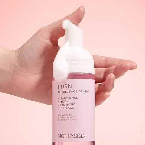 Пінний тонер HOLLYSKIN Salmon DNA PDRN для природного оновлення шкіри 150 мл - фото 2