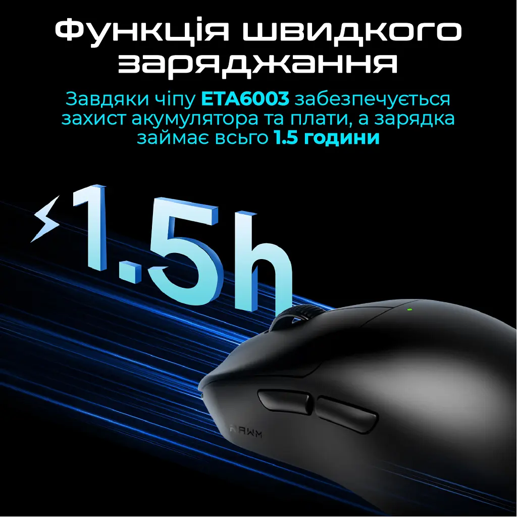 Мишка RAWM ES21Pro Wireless Green (ES21PRO.green) - фото 5