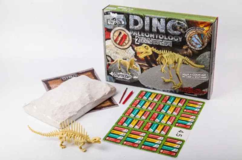 Набір для розкопок DP-01-01,02,03,04,05 "DINO PALEONTOLOGY" великий DANKO - фото 7