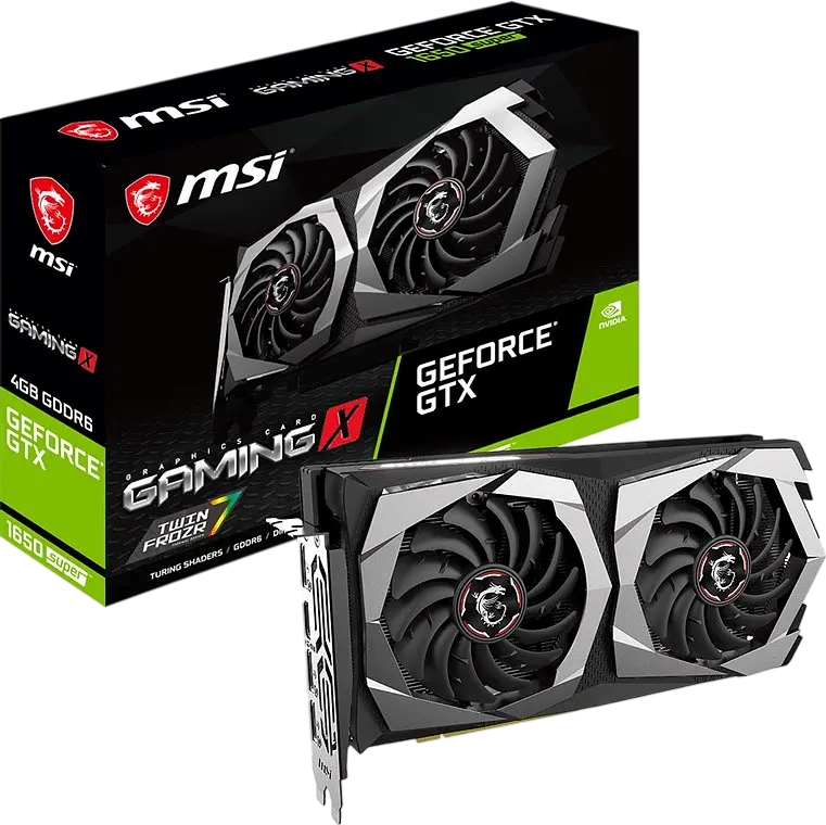 Відеокарта GeForce GTX 1650 Super 4GB MSI Gaming X (GTX 1650 SUPER GAMING X) Б/В
