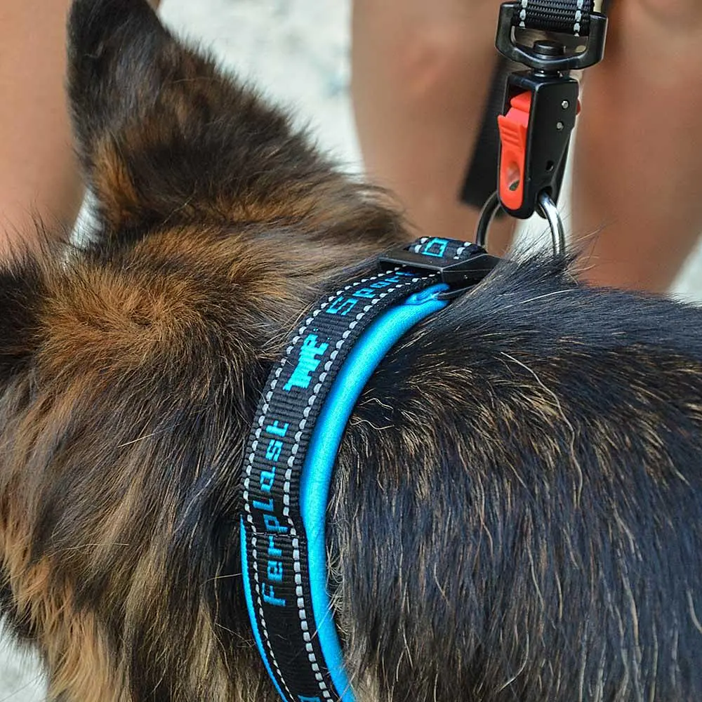 Повідець для собак Ferplast Sport Dog Matic G25/120 нейлон синій 2.5х120 см 78004425 - фото 5