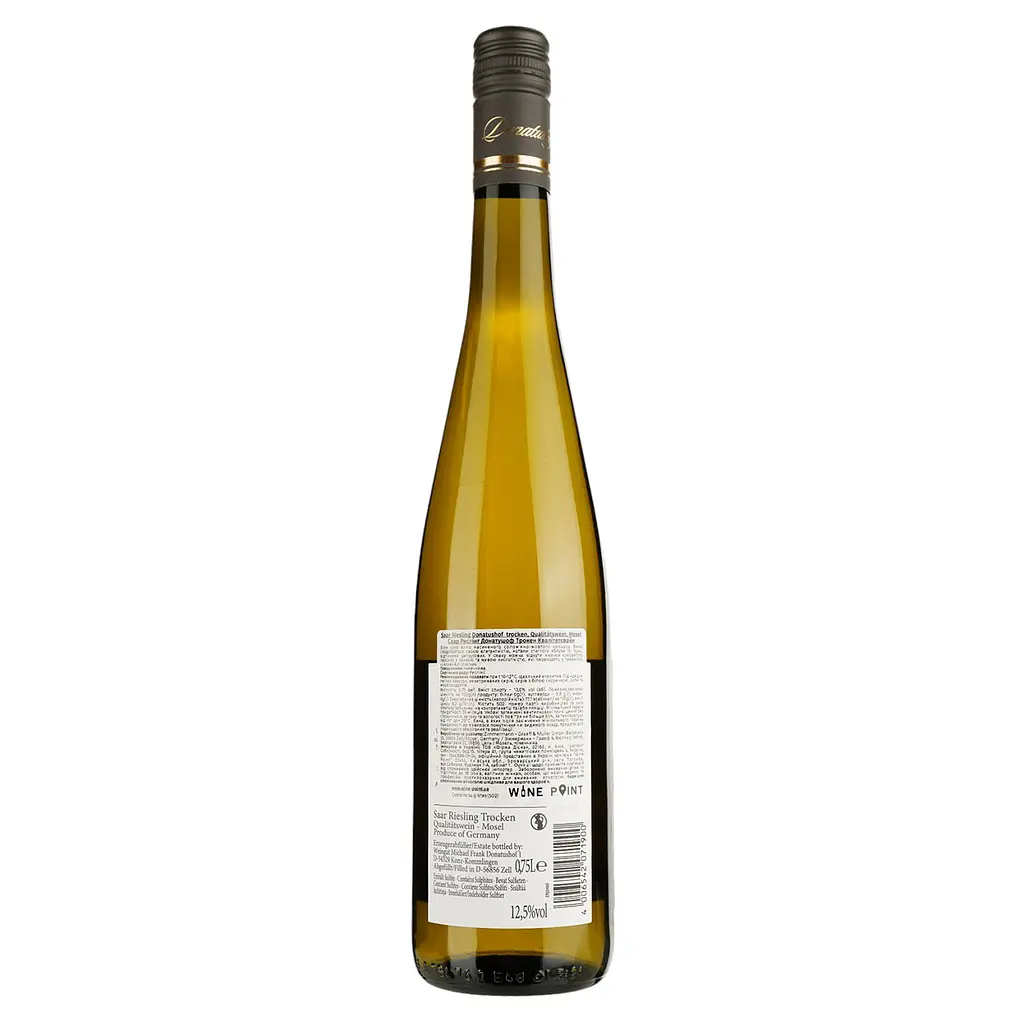 Вино Donatushof Saar Riesling Trocken, біле, сухе, 0,75 л - фото 2