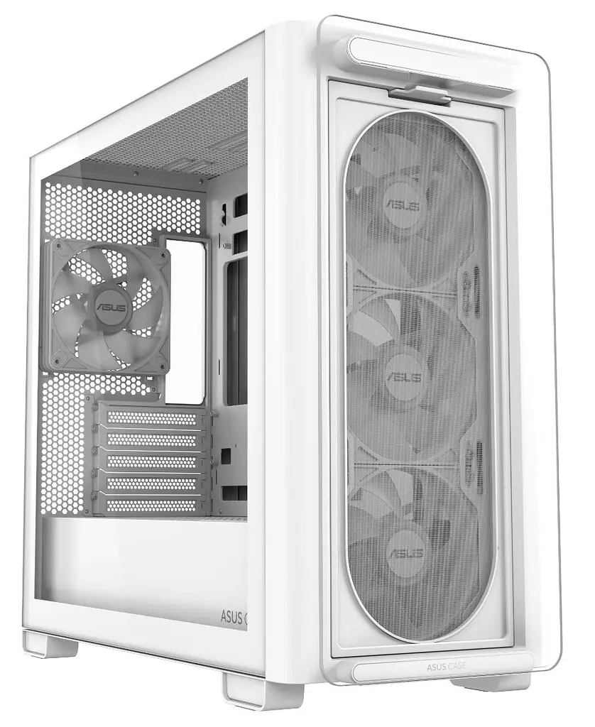 Корпус Asus A23 Plus Tempered Glass без БЖ (90DC00K3-B19010) White - фото 2