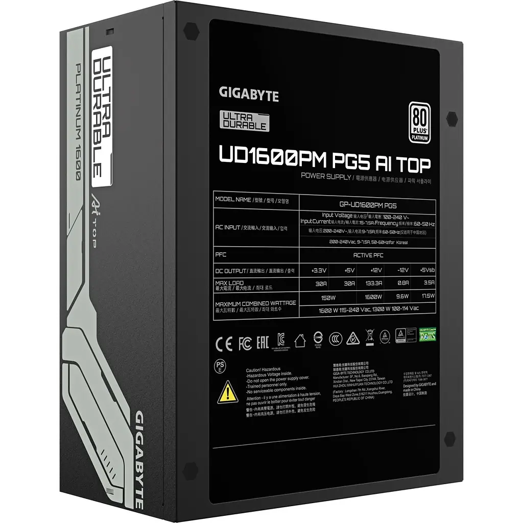Блок живлення Gigabyte 1600W GP-UD1600PM PG5 - фото 4