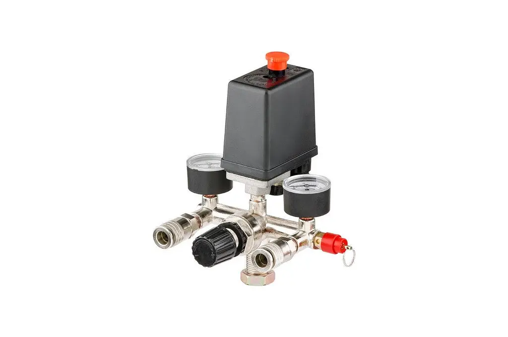 Прессостат реле тиску для компресора в зборі Intertool 2 виходу PT-9094 - фото 4