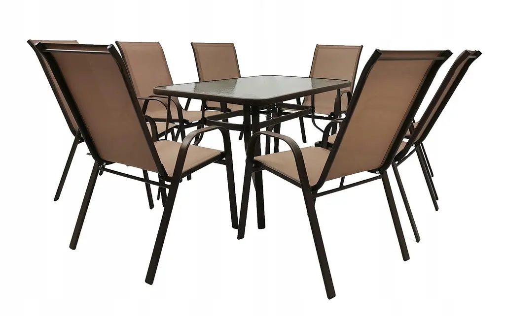 Стіл садовий Kontrast MAJORKA BROWN 120*70*70 см. - фото 2
