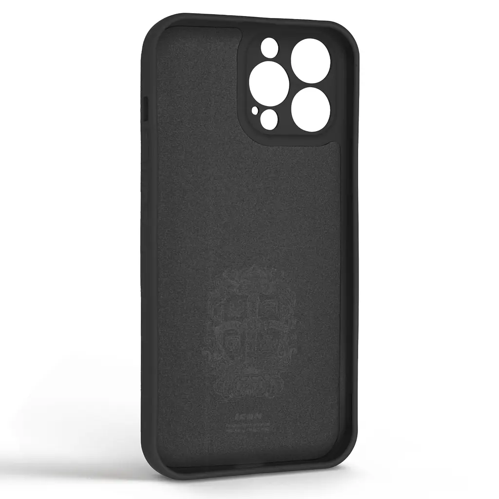 Силиконовый чехол для Apple iPhone 13 Pro Max, Icon Ring, черный, панель-накладка, с кольцом-подставкой на 360°, противоударный, возможность использования магнитных держателей, ArmorStandart (ARM68674) - фото 2