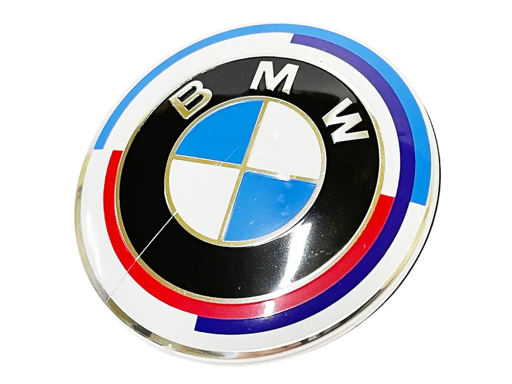 Емблема капота Bmw Бмв ювілейна 50 років ф82мм (між штирями 56мм) ОЕМ 51148132375 1 СОРТ - фото 2