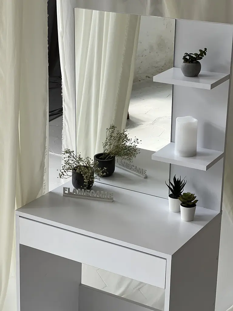 Туалетний стіл для макіяжу з висувною шухлядою з ДСП S-14 - фото 9