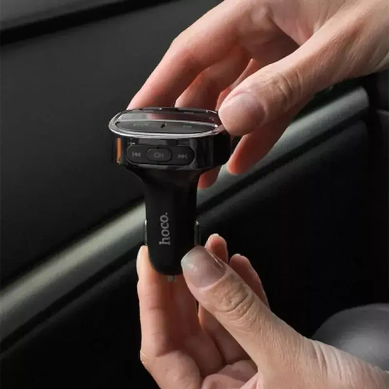 FM модулятор HOCO E70, Black, Box - фото 8