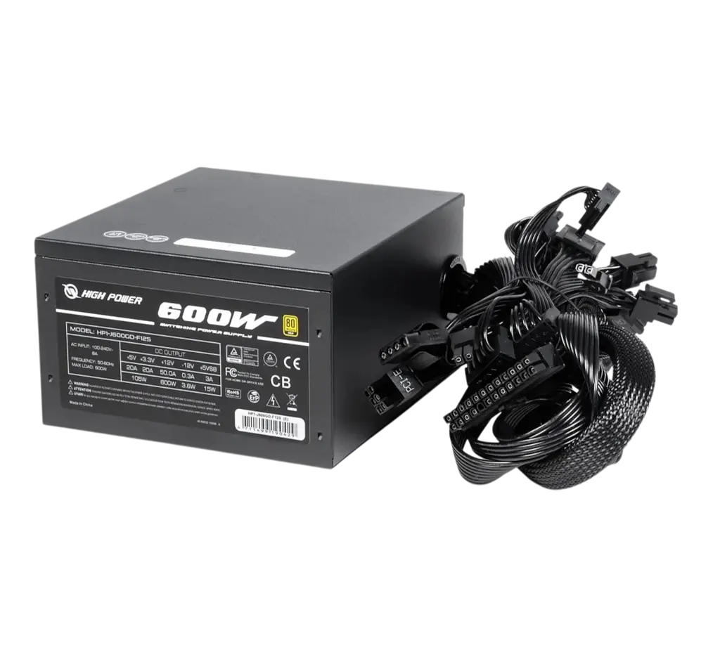 Блок живлення HighPower Sirtec Performance GD 600W 80+ Gold Black (HP1-J600GD-F12S) - фото 2