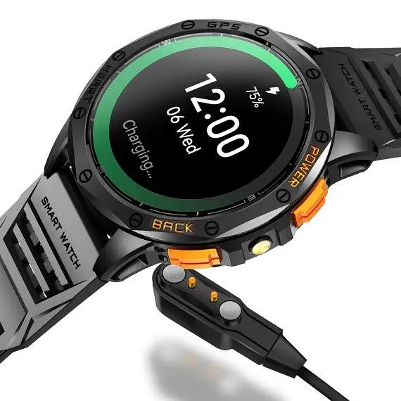 Розумний смарт годинник UWatch Smart GPS Max 2 ремінці Чорний (2385958966) - фото 4