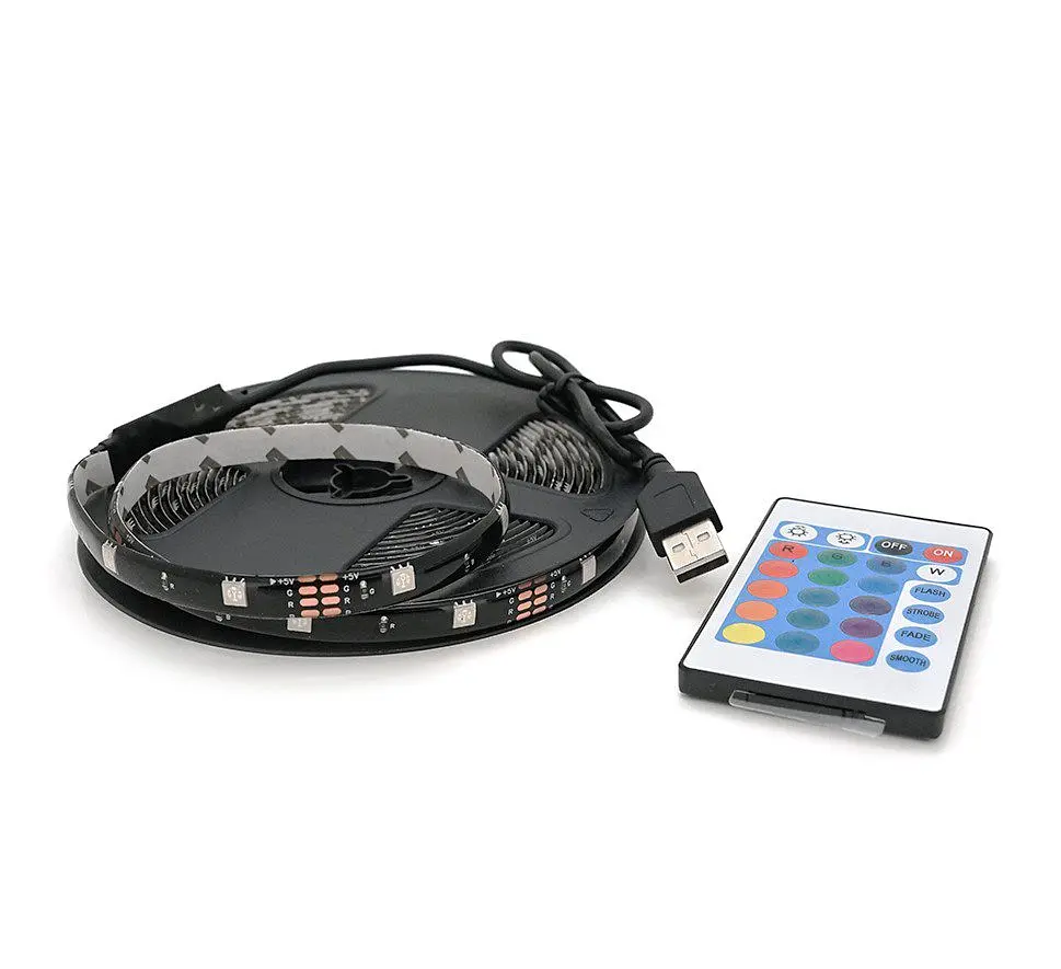 Светодиодная лента гирлянда Voltronic LED RGB 5050 с Bluetooth приложением, от USB 5V, 5 метров, водостойкая - фото 5
