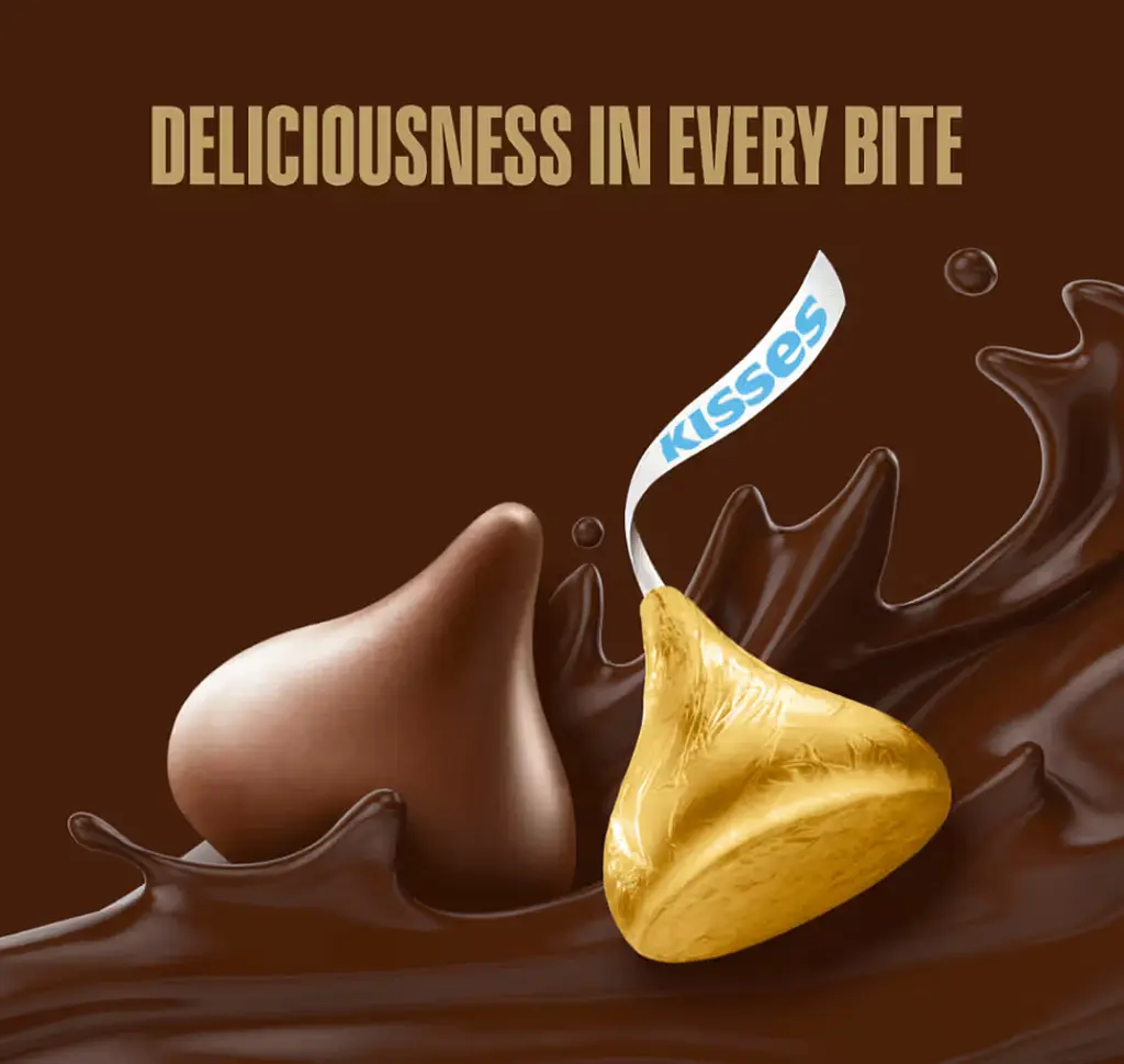 Шоколадні цукерки Hershey's Kisses Milk Chocolate 100.8г - фото 2