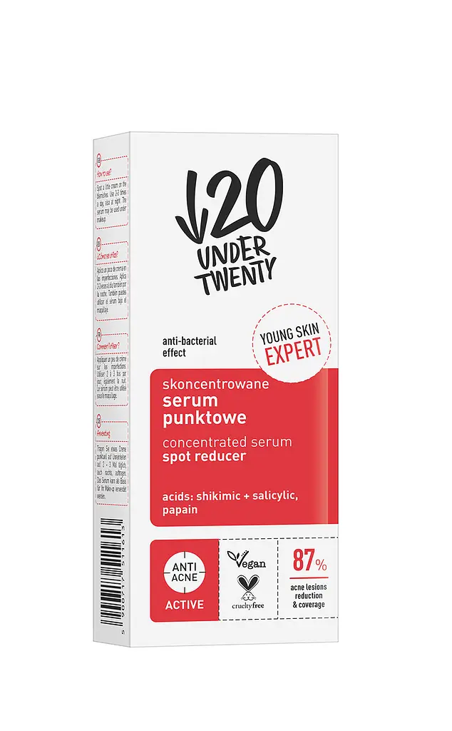 Концентрированная сыворотка точечного назначения Under Twenty Anti Acne Concentrated Serum Spot Reducer 15 мл - фото 2