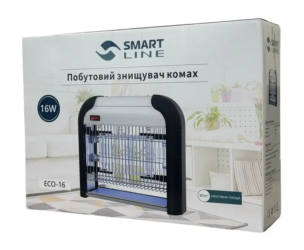 Лампа від комарів та мух SmartLine ECO-16 (80 м²)  - фото 4