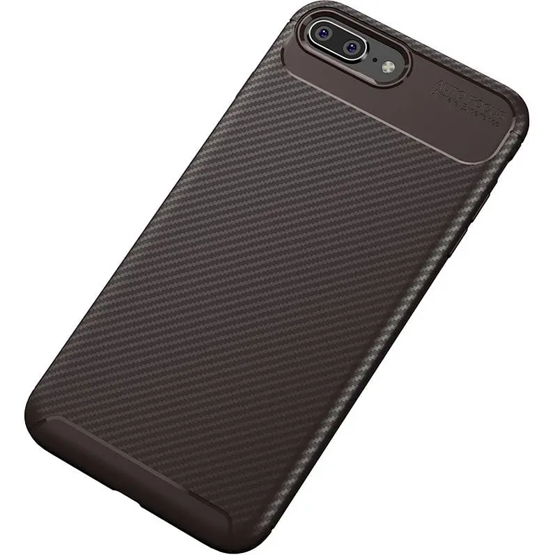 Чохол-накладка Toto TPU Carbon Fiber 1.5 mm Case Apple iPhone 7 Plus/8 Plus Coffee - фото 2
