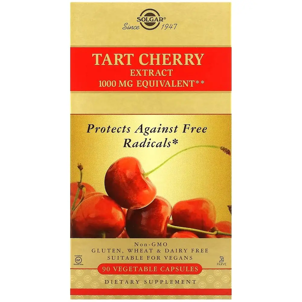 Екстракт терпкої вишні Solgar Tart Cherry Extract 1000 мг 90 капсул - фото 5