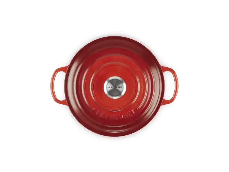 Каструля Le Creuset Signature Cast Iron Round Casserole 20 см Cerise (21177200602430) - фото 3