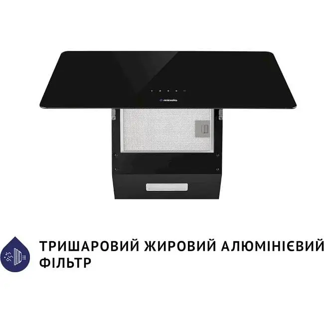 Витяжка Minola HVS 5224 BL 700 LED чорна - фото 5