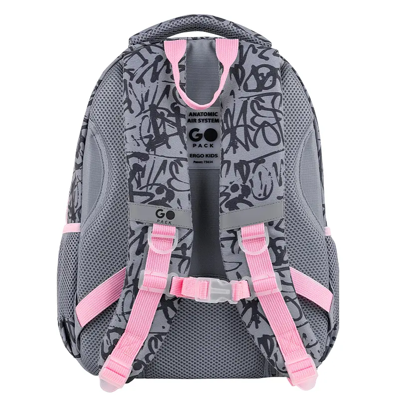 Рюкзак GoPack Education 175M-4 Fluffy Heart Серо-розовый (GO26-175M-4) - фото 6