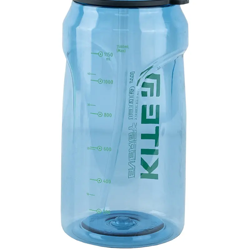 Пляшечка для води Kite 1.5 л синя з зеленим (K24-1202-1) - фото 3