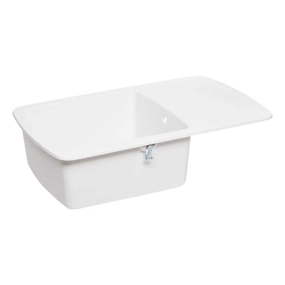 Кухонна мийка Lidz 770x490/200 WHI-01 (LIDZWHI01770490200) - фото 4