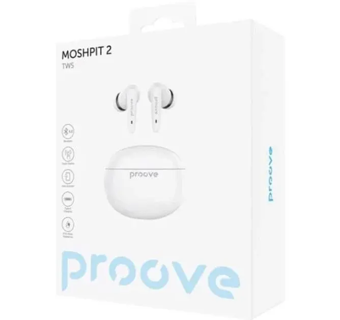 Навушники бездротові Proove MoshPit TWS білі - фото 8